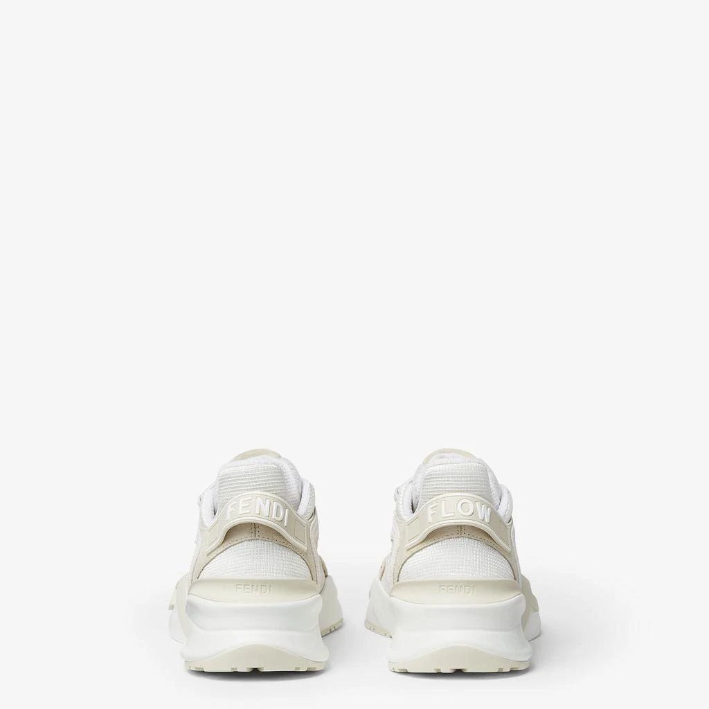 Fendi FLOW SNEAKER IN WHITE MESH AND SUEDE 3