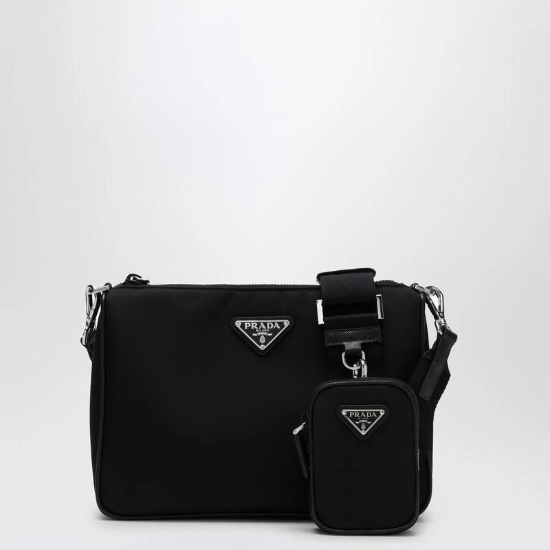 Prada Black cross-body bag in Re-Nylon and Saffiano leather 1