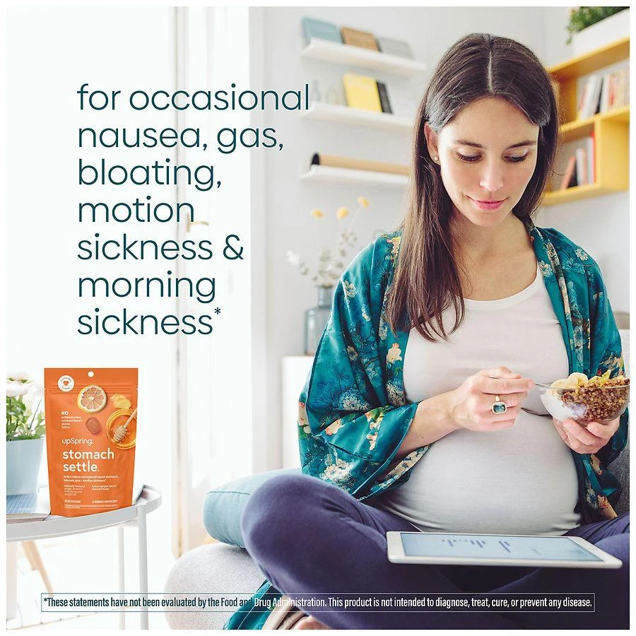 UpSpring Stomach Settle Nausea Relief  Drops Lemon, Ginger, Honey 4