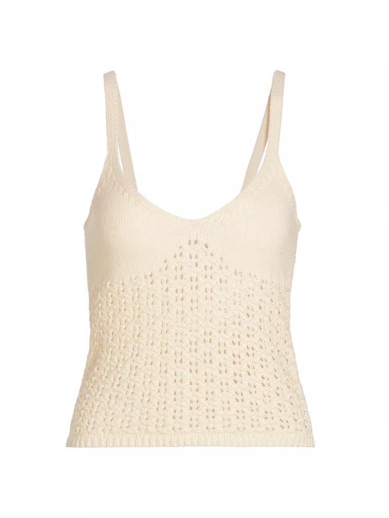 Naadam Cotton Lace Knit Camisole