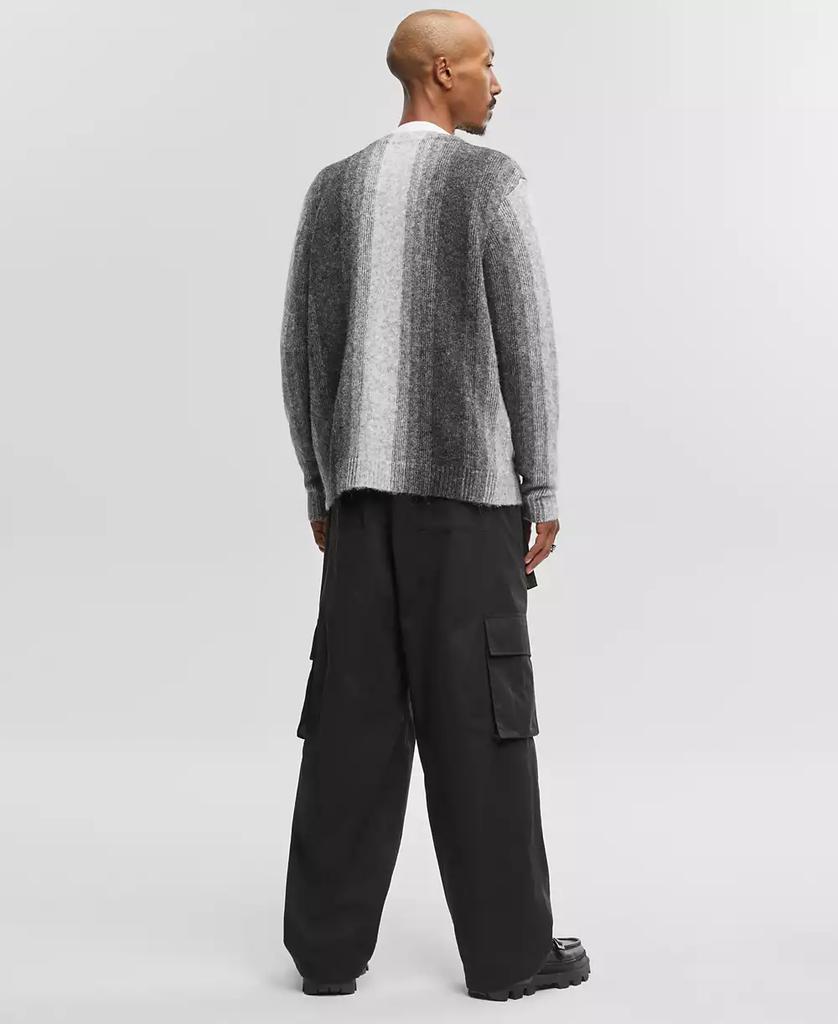 Mode of One Men's Long-Sleeve Relaxed-Fit Stripe Cardigan, Created for Macy's