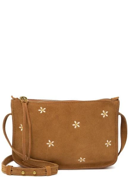 Madewell The Simple Crossbody Bag: Daisy Embroidered Suede Edition 1