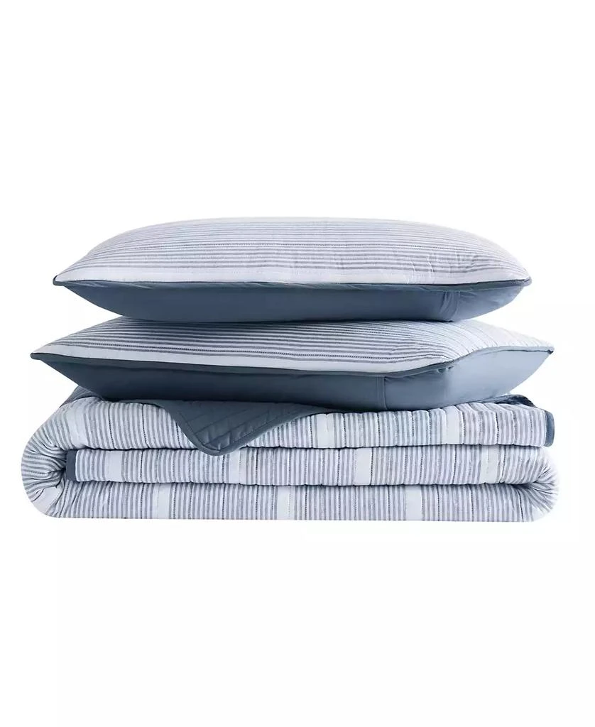Macy's Niari Yarn Dye Stripe 3 Piece Quilt Set 2