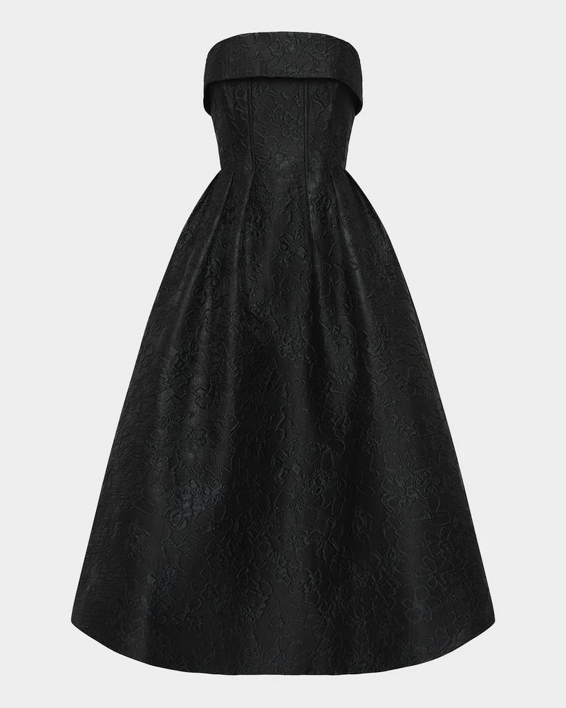 REBECCA VALLANCE Esther Strapless Midi Dress 1
