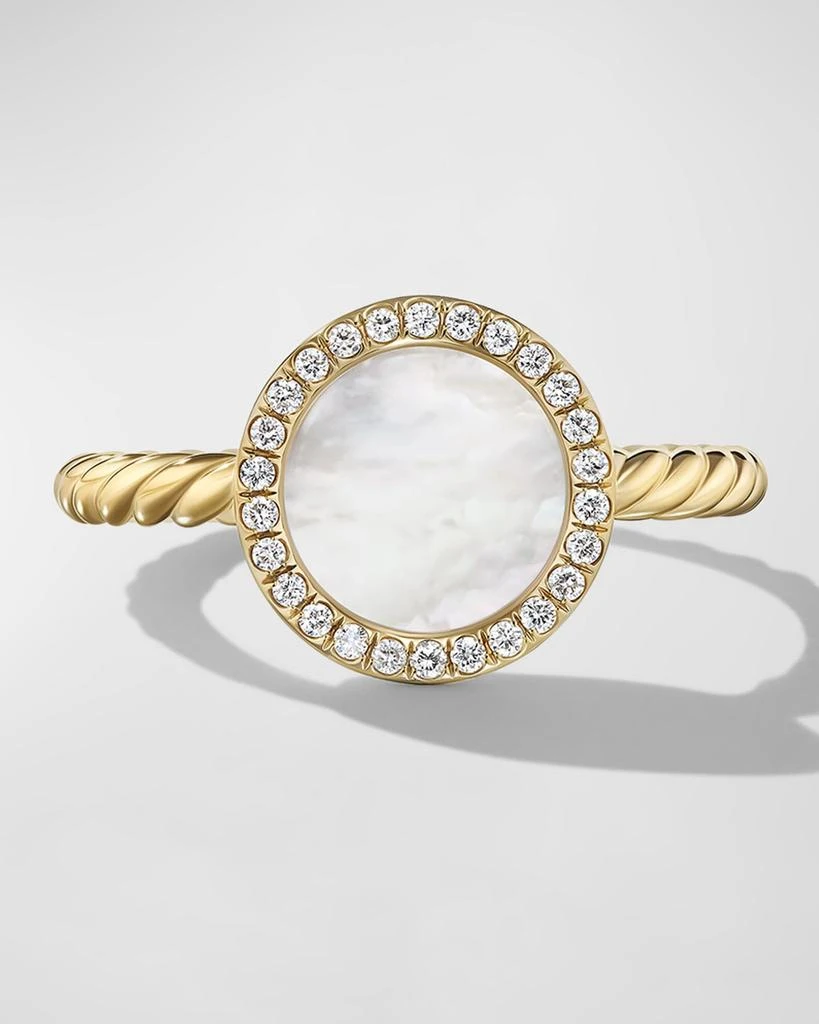 David Yurman DY Elements Ring with Black Onyx and Diamonds in 18K Gold, 11mm 3