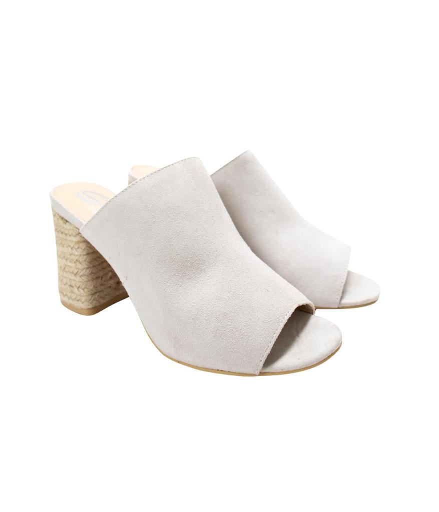 Sbicca Women's Helena Heeled Sandal In Ice Suede