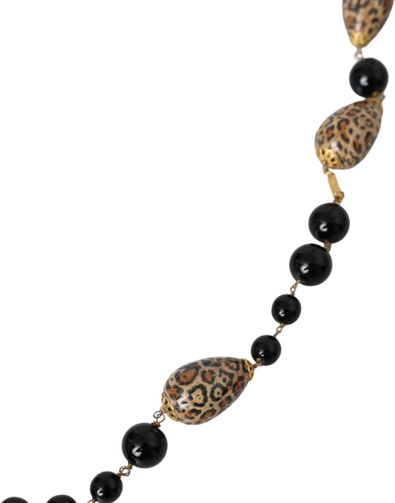 Dolce
Gabbana Tone Brass Printed Beaded Long Chain Women
s Necklace 2