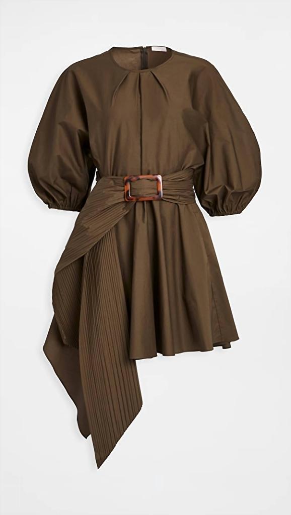 PETERSYN Isidora Mini Dress In Olive