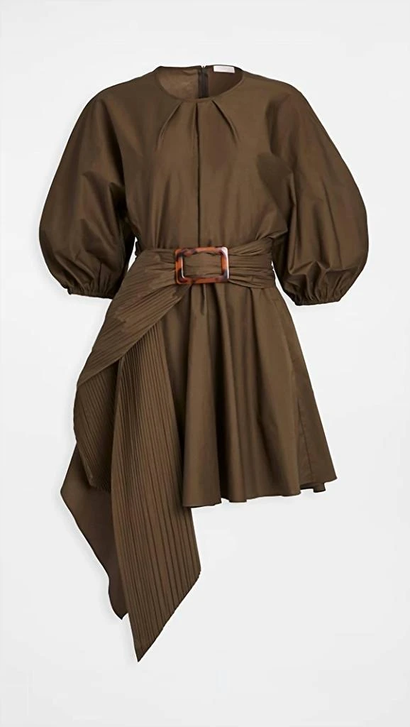 PETERSYN Isidora Mini Dress In Olive 1