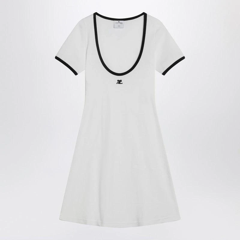 courreges Courrèges Mini Dress In Cotton 1