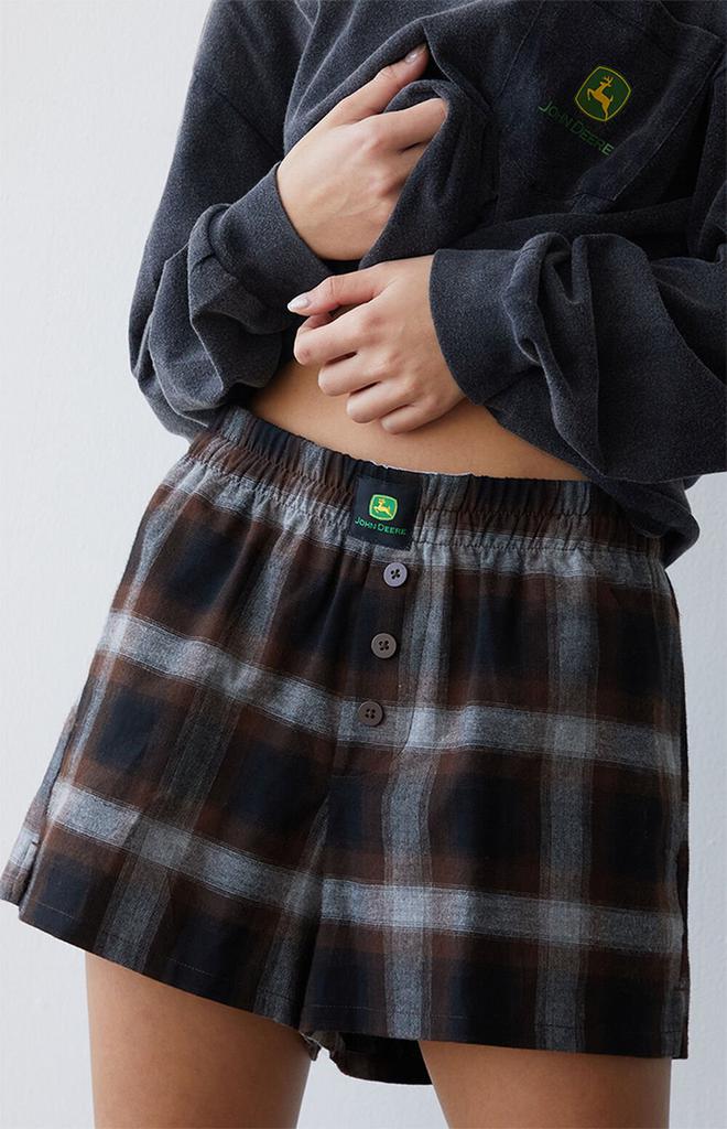 John Deere Plaid Low Rise Boxer Shorts