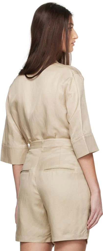 ANINE BING Taupe Mary Shirt 3