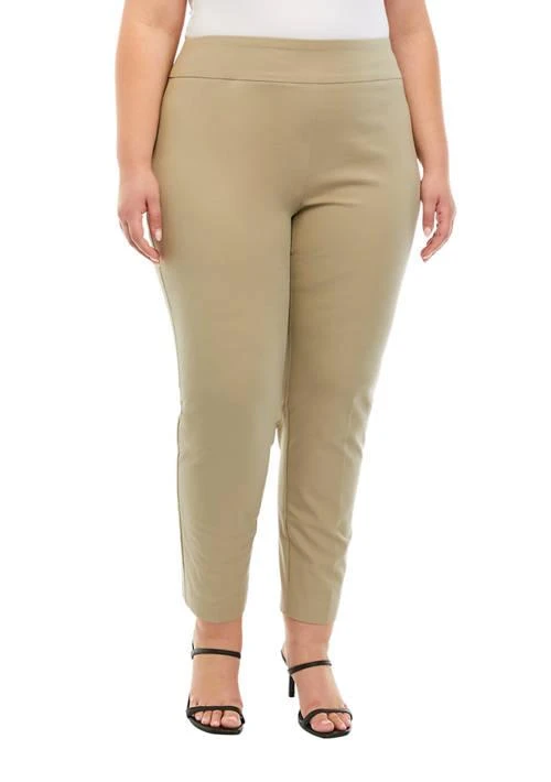 Crown & Ivy™ Ivy Plus Size Ashley Pull On Bi Stretch Pants 1