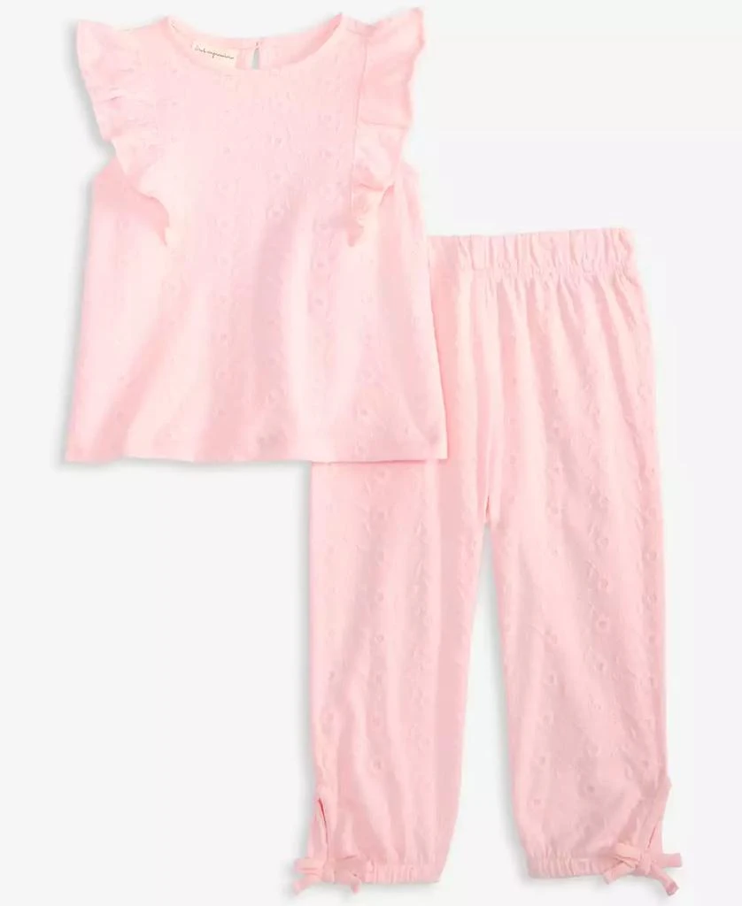 First Impressions Baby Girls 2-Pc. Eyelet Top & Pants Set, Exclusively at Macy's 2