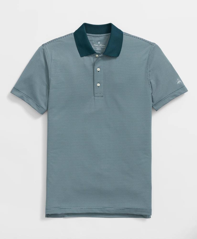 Brooks Brothers Performance Series Micro Stripe Jersey Polo Shirt