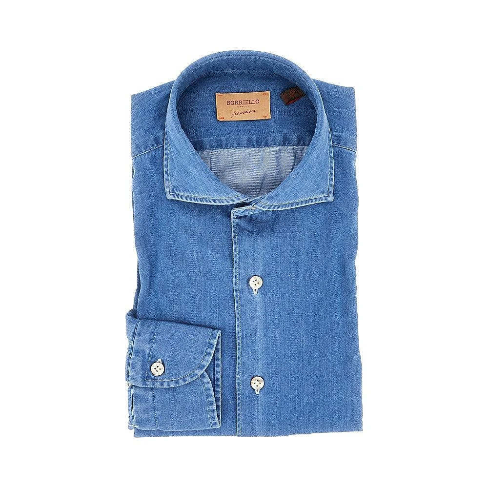 BORRIELLO NAPOLI Camicia in denim di cotone