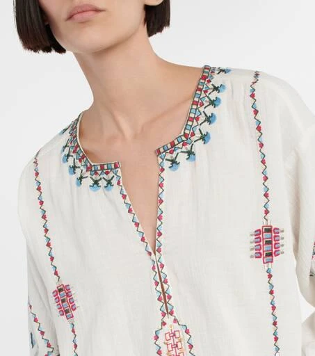 Isabel Marant Clarisa embroidered blouse 4