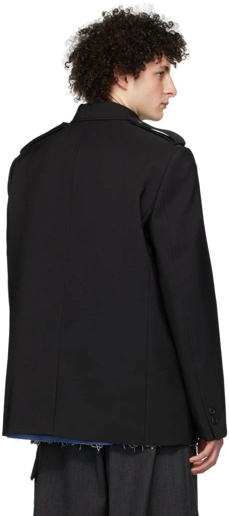 We11done Black Regular Collar Jacket 3