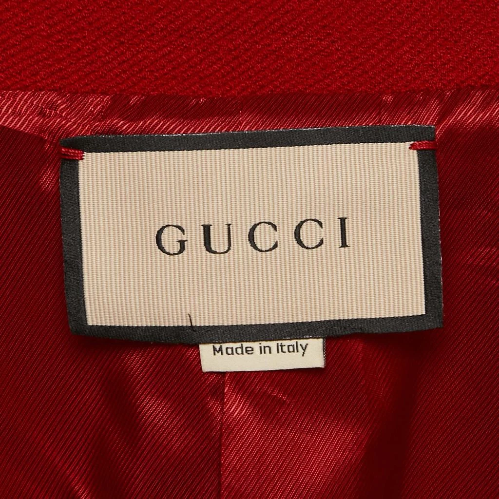 Gucci Gucci Red Wool Regular Fit Single Breasted Blazer S 5