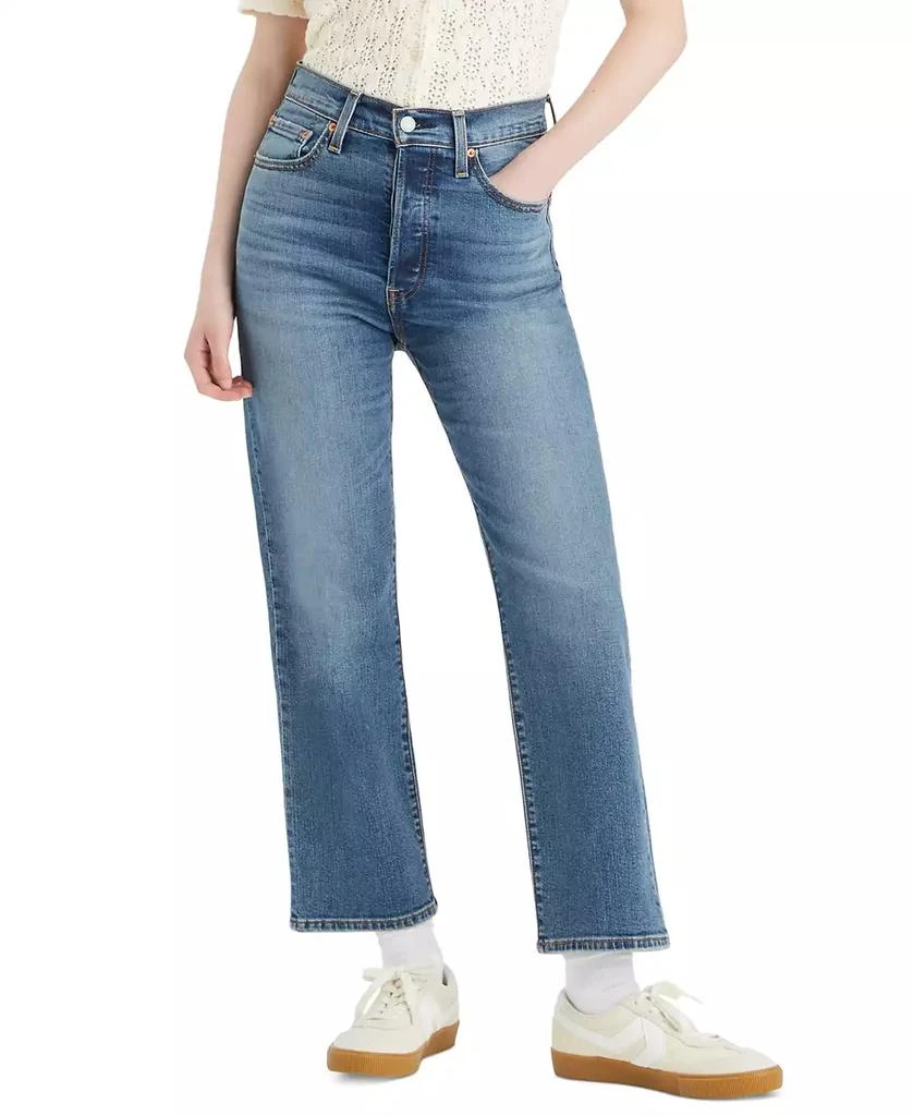 Levi's Women's Ribcage High Rise Straight Ankle Jeans 1