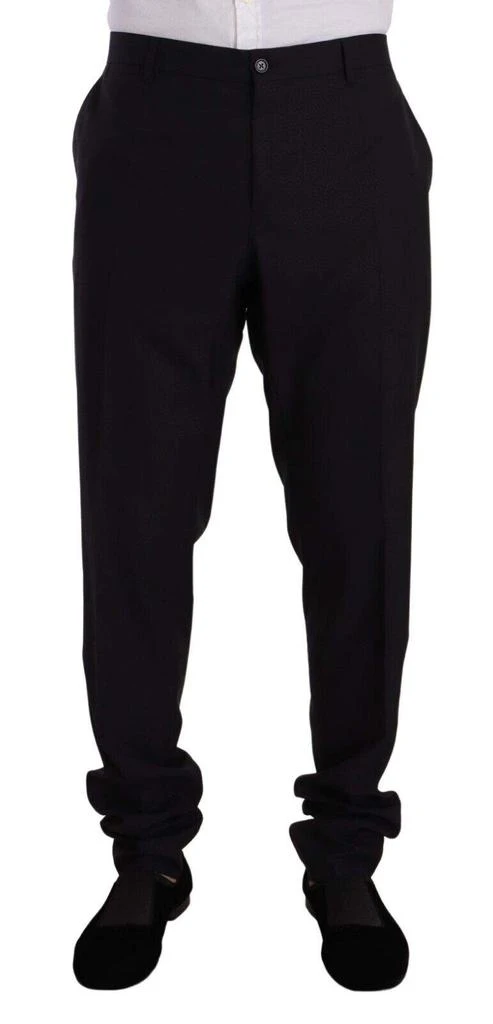 Dolce & Gabbana Dolce & Gabbana Blue GOLD Wool Single Breasted 2 Piece Suit 6