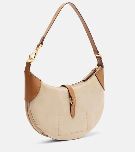 Ralph Lauren Crescent Small suede shoulder bag 4