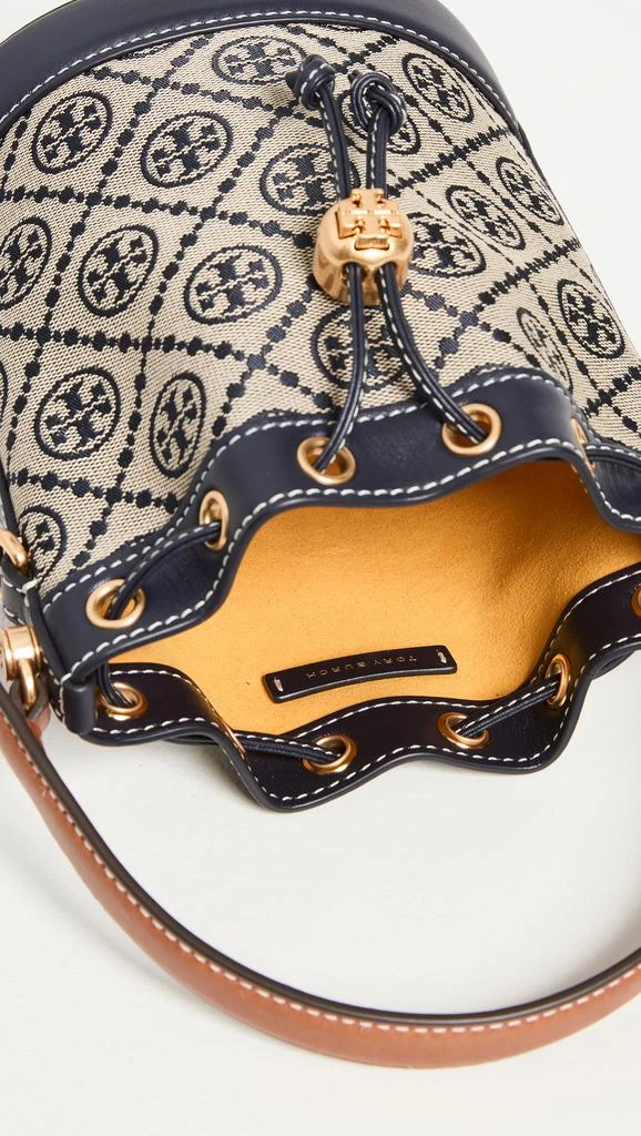 Tory Burch Mini T Monogram Jacquard Bucket Bag 5