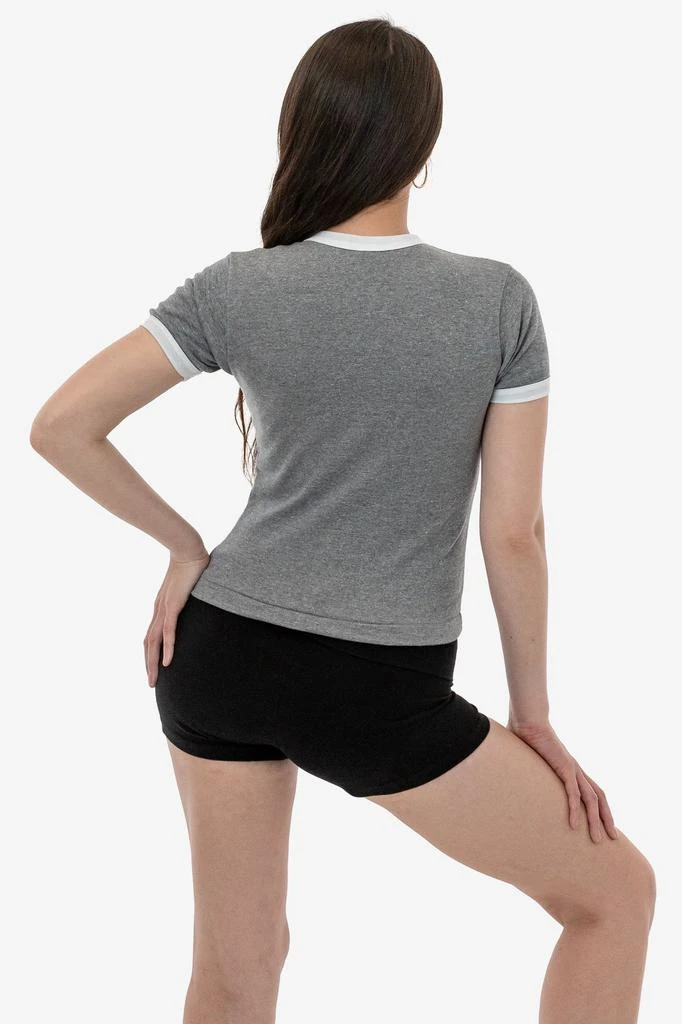Los Angeles Apparel BR310 - Tri-Blend Rib Women's Ringer Tee 4