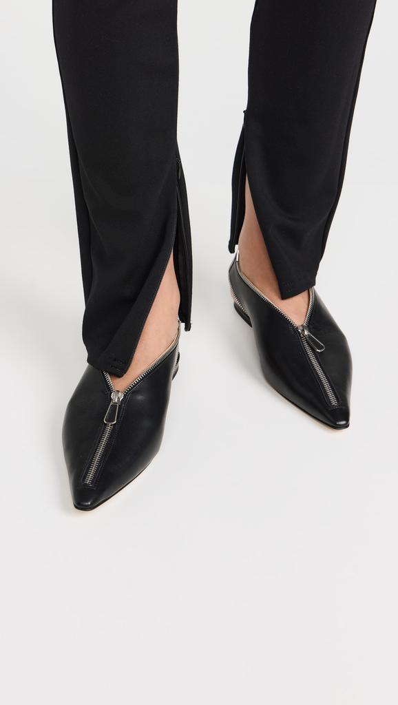 Paul Andrew Zippy Flat Slingbacks