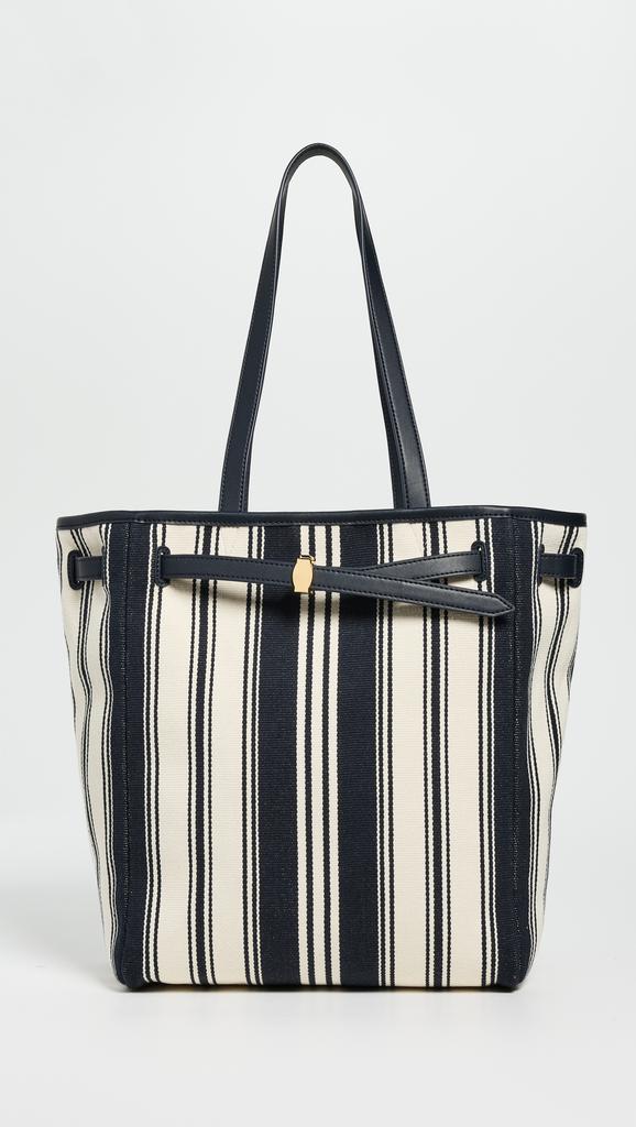 VERONICA BEARD Stripe Canvas Tote