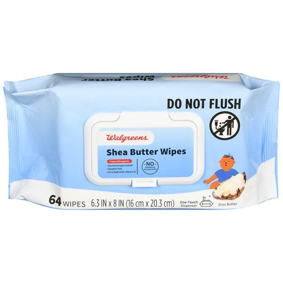 Walgreens Shea Butter Wipes 64 1
