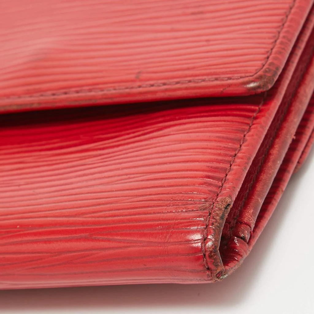Louis Vuitton Louis Vuitton Red Epi Leather Elise Wallet 15
