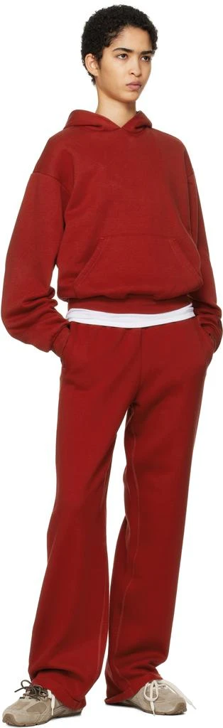 SKIMS Red Cotton Fleece Classic Hoodie 4