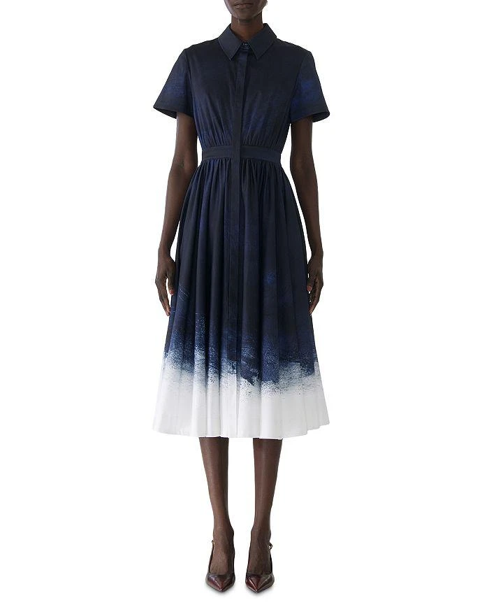 sachin and babi light blue dress Jason Wu Grey Twill Cocktail Dress In Terracotta
