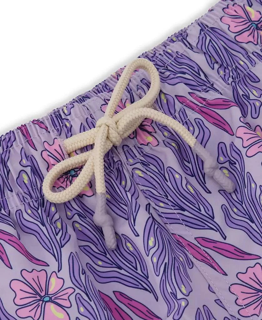 Sunset and Vines Men's Floral Woven Swim Trunks 4
