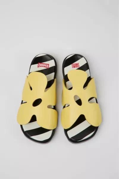 Camper Camper Twins Lightweight Leather Flower Sandals 1