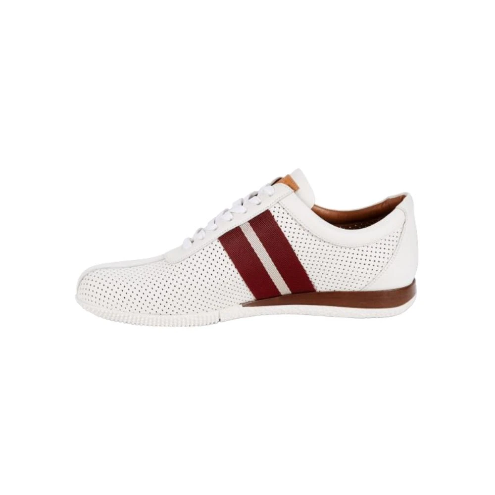 Bally Frenz Men's 6233822 White Perforated Leather Sneakers 2