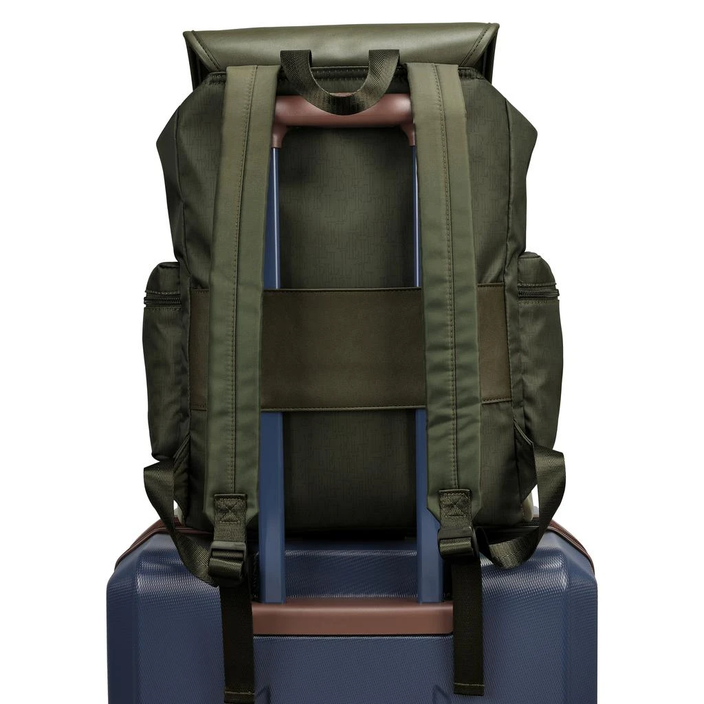 ELLE Wayfarer 23L Monogram Travel Backpack | Olive Green 5