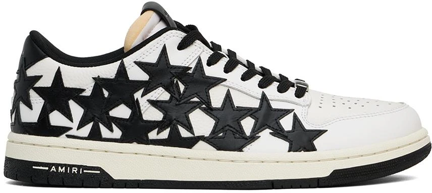 AMIRI White & Black Stars Low Sneakers 1