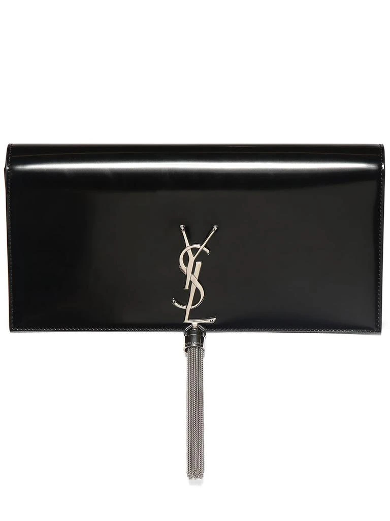 Yves Saint Laurent Kate Brushed Leather Clutch W/ Tassel 1