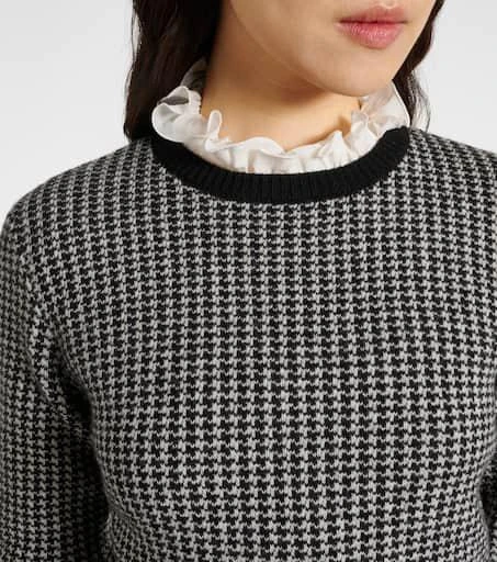 Valentino Houndstooth virgin wool sweater 5