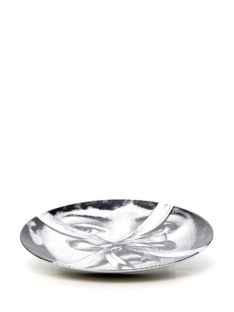 FORNASETTI Fornasetti Graphic-Print Round Wall Plate 2