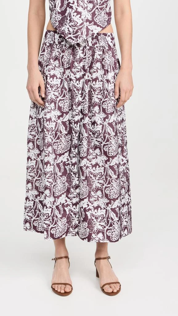 Tibi Recycled Nylon Batik Full Skirt 6