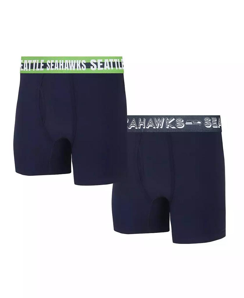 Concepts Sport Men's Seattle Seahawks Gauge Knit Boxer Brief Two-Pack