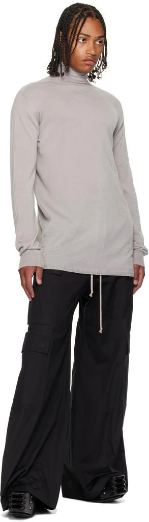 Rick Owens Gray Concordians Oversized Turtle Sweater 4