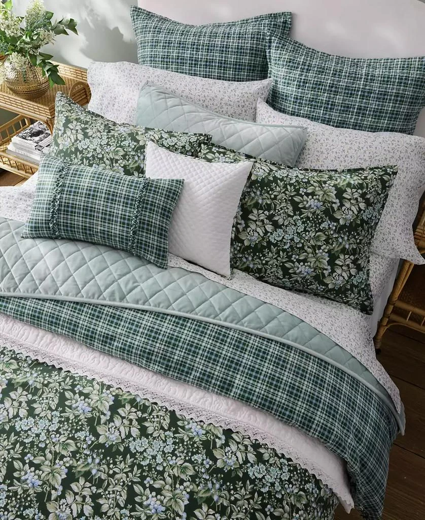 Laura Ashley Bramble Floral Cotton Reversible 7 Piece Comforter Set 3