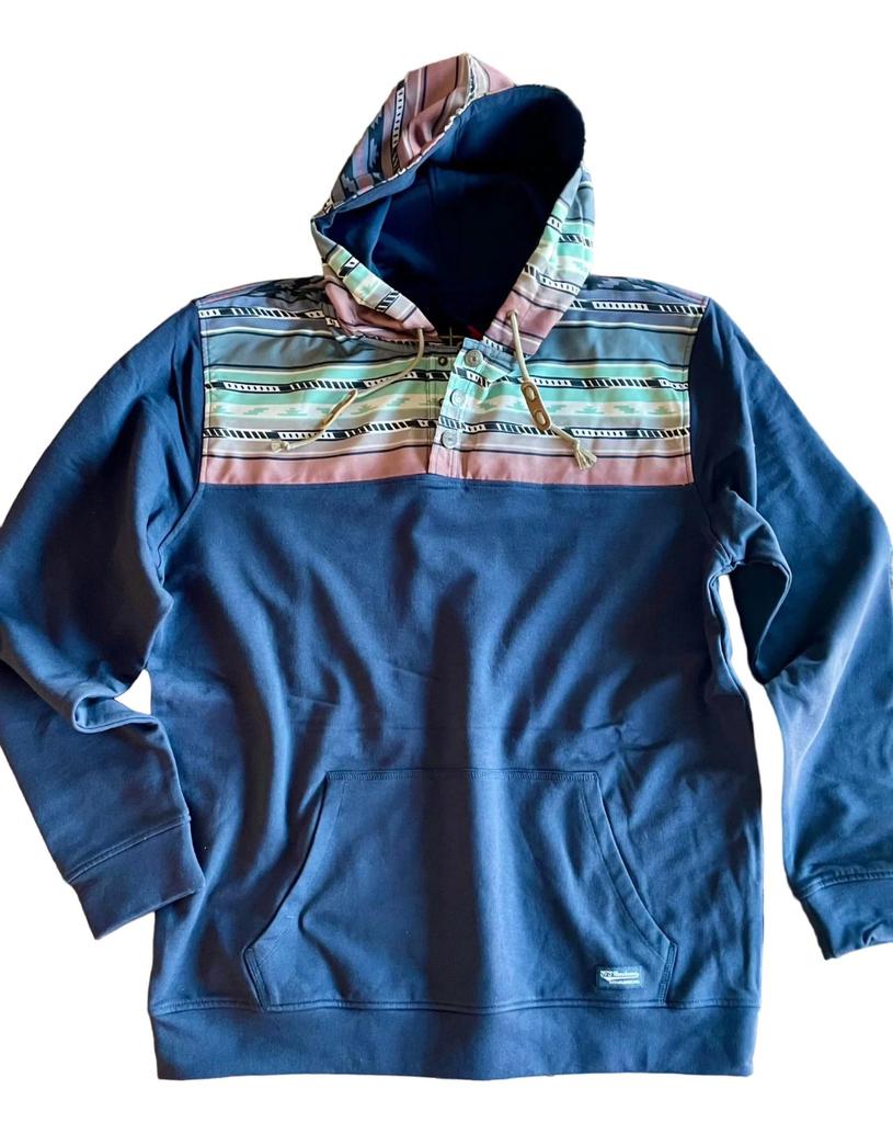 STS Ranchwear Men's Ryland Hoodie In Navy Serape