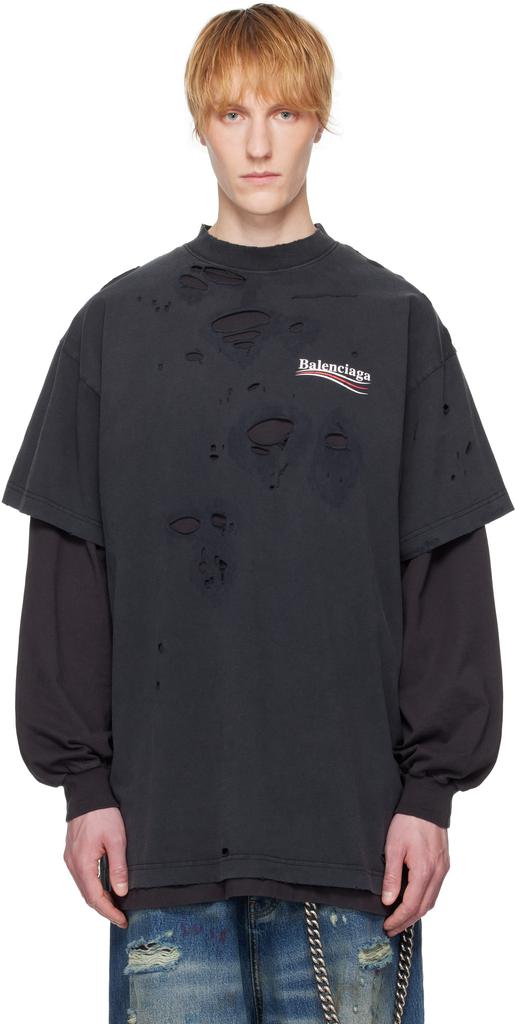 【送料&関税込】Balenciaga lion Club Oversize T-shirt ホワイト の ウィメンズ Lion Club Tシャツ オーバーサイズ