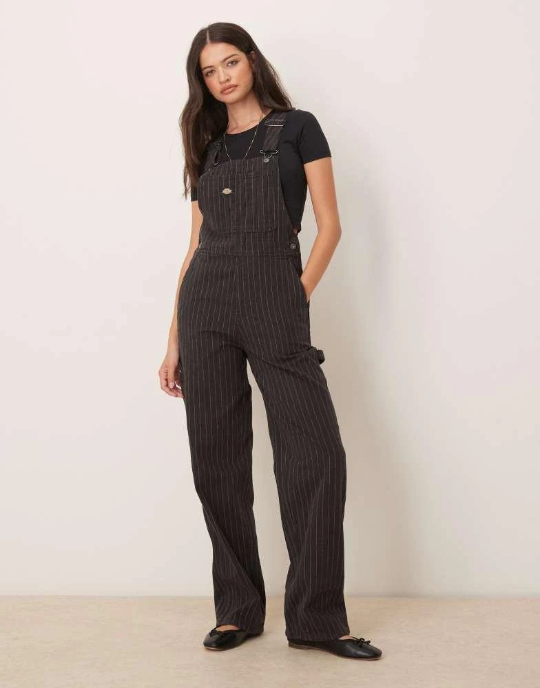 DICKIES Dickies service stripe dungarees in black 1