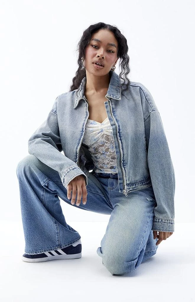 PacSun Cropped Denim Gas Jacket 1